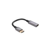 Lanberg - AD-DP-HD-04 adaptador de cable de vídeo 0,2 m DisplayPort HDMI Plata, Negro