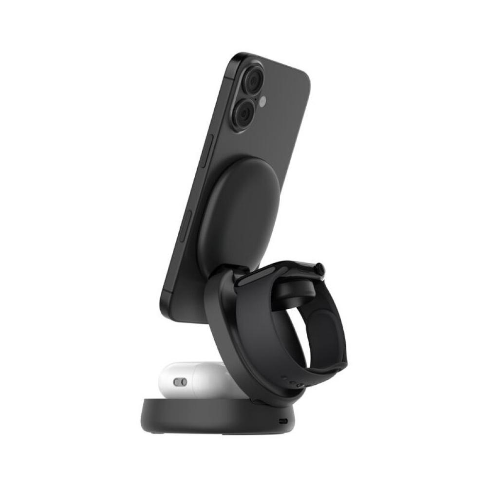 Belkin - WIZ034KQBK cargador de dispositivo móvil Auriculares, Smartphone, Reloj inteligente Negro USB Cargador inalámbrico Carg