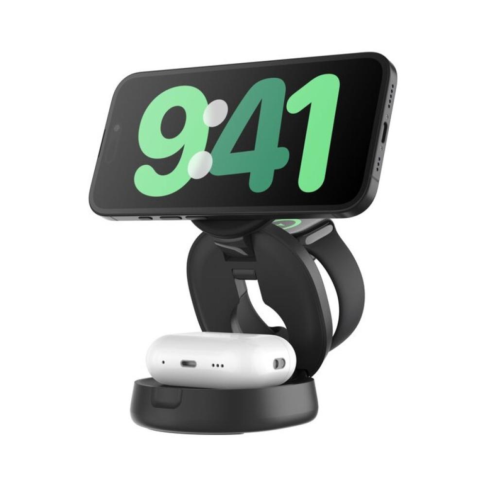 Belkin - WIZ034KQBK cargador de dispositivo móvil Auriculares, Smartphone, Reloj inteligente Negro USB Cargador inalámbrico Carg