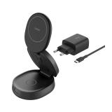 Belkin - WIZ034KQBK cargador de dispositivo móvil Auriculares, Smartphone, Reloj inteligente Negro USB Cargador inalámbrico Carg