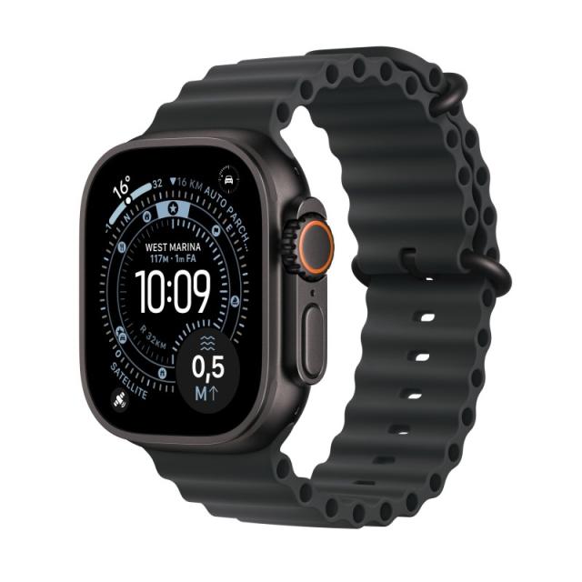 Apple - Watch Ultra 3 OLED 49 mm Digital 422 x 514 Pixeles Pantalla táctil 5G Negro Wifi GPS (satélite) - MF0J4QL/A