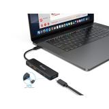 Equip - 128966 hub de interfaz USB 3.2 Gen 2 (3.1 Gen 2) Type-C 10000 Mbit/s Negro