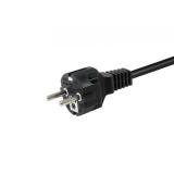 Equip - 112183 cable de transmisión Negro 10 m CEE7/7 CEE7/3