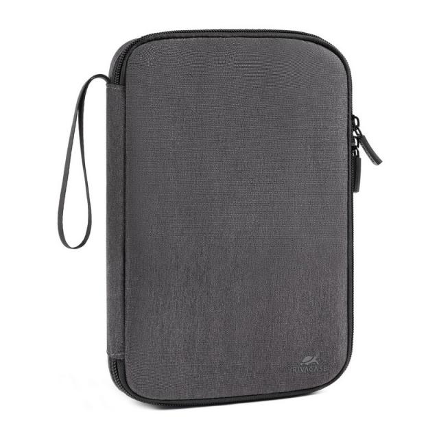 Rivacase - Suzuka organizador personal Poliéster, Tereftalato de polietileno reciclado (rPET) Gris