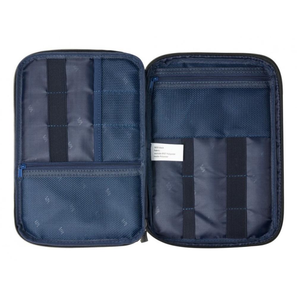 Rivacase - Suzuka organizador personal Poliéster, Tereftalato de polietileno reciclado (rPET) Gris