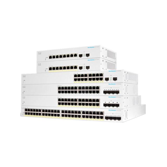 Cisco - CBS220-48P-4X-EU switch Gestionado L2 Gigabit Ethernet (10/100/1000) Energía sobre Ethernet (PoE) Blanco