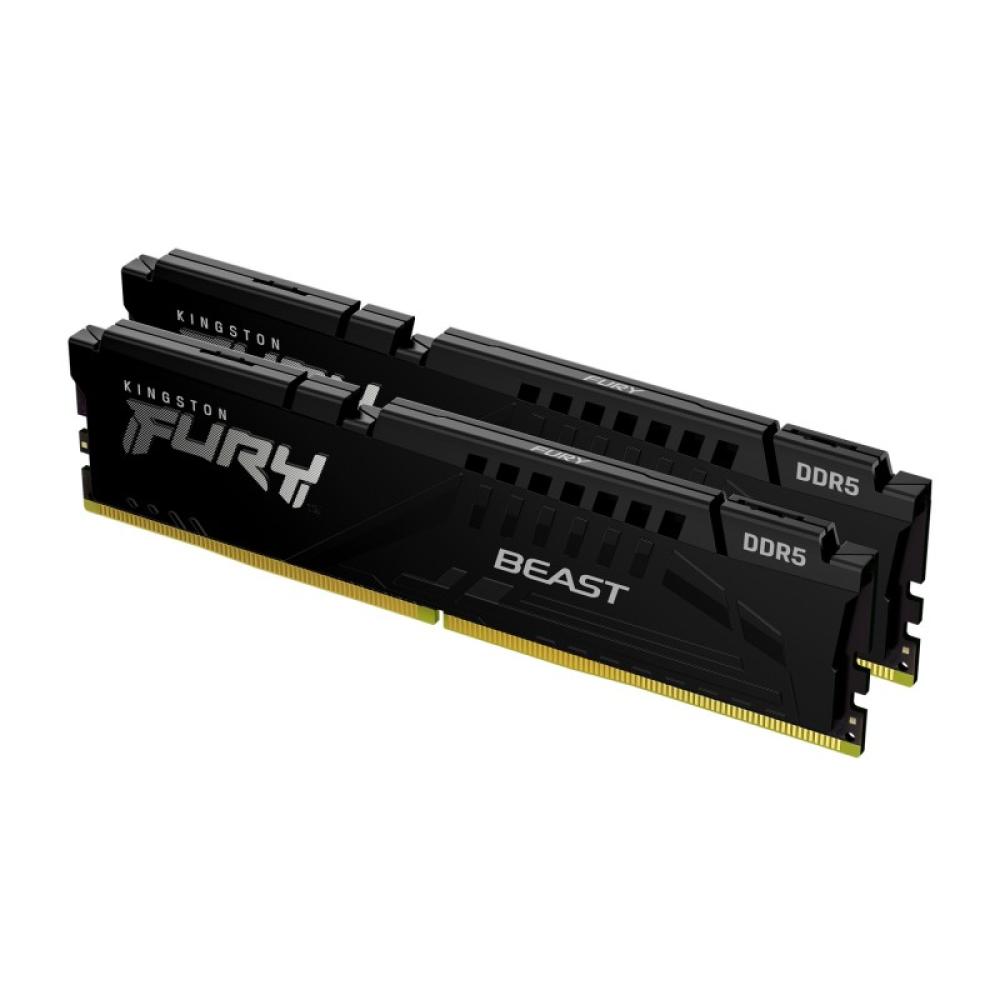 Kingston Technology - FURY Beast 32GB 5600MT/s DDR5 CL36 DIMM (Kit de 2) Black