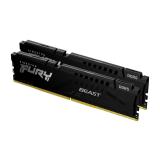 Kingston Technology - FURY Beast 32GB 5600MT/s DDR5 CL36 DIMM (Kit de 2) Black