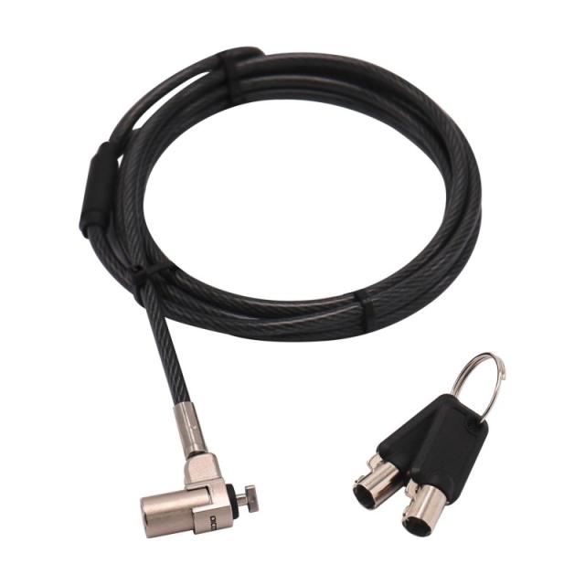 DICOTA - D31831 cable antirrobo Negro, Plata 2 m