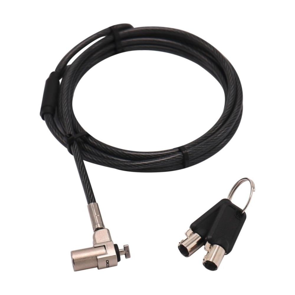 DICOTA - D31831 cable antirrobo Negro, Plata 2 m
