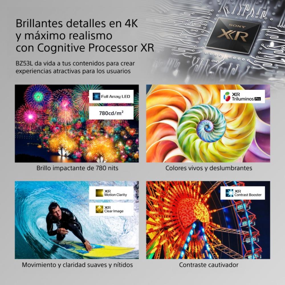 Sony - FW-98BZ53L pantalla de señalización Pantalla plana para señalización digital 2,49 m (98") LED Wifi 780 cd / m² 4K Ultra H