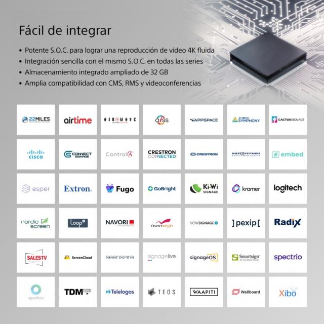Sony - FW-98BZ53L pantalla de señalización Pantalla plana para señalización digital 2,49 m (98") LED Wifi 780 cd / m² 4K Ultra H