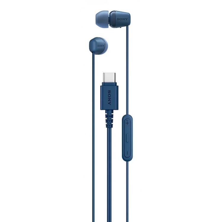 Sony - IER-EX15C Auriculares Alámbrico Dentro de oído Llamadas/Música USB Tipo C Azul
