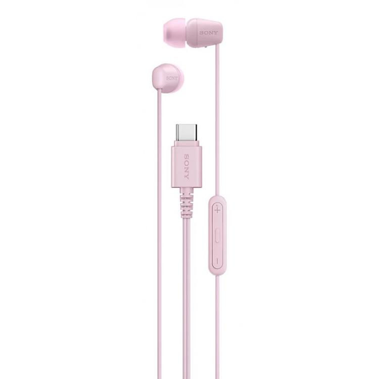 Sony - IER-EX15C Auriculares Alámbrico Dentro de oído Llamadas/Música USB Tipo C Rosa