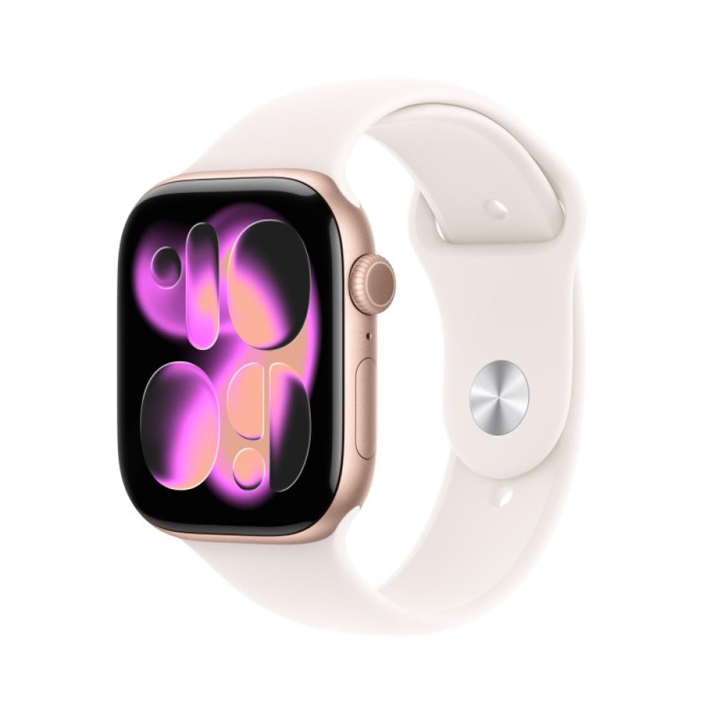 Apple - Watch Series 11 OLED 46 mm Digital 416 x 496 Pixeles Pantalla táctil 5G Oro rosa Wifi GPS (satélite) - MFCG4QL/A