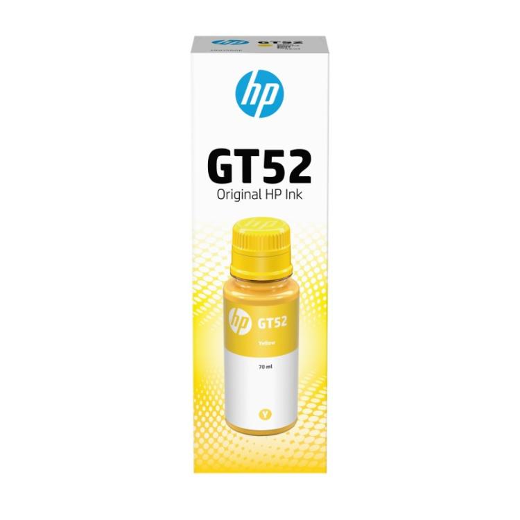 HP - Botella de Tinta Original GT52 amarilla
