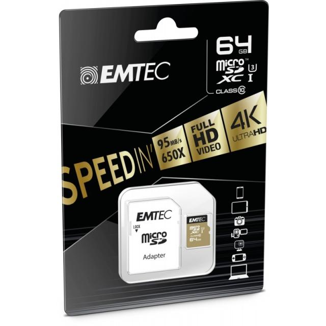 Emtec - ECMSDM64GXC10SP memoria flash 64 GB MicroSDXC Clase 10