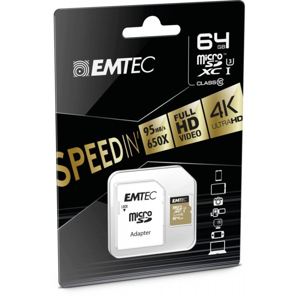 Emtec - ECMSDM64GXC10SP memoria flash 64 GB MicroSDXC Clase 10