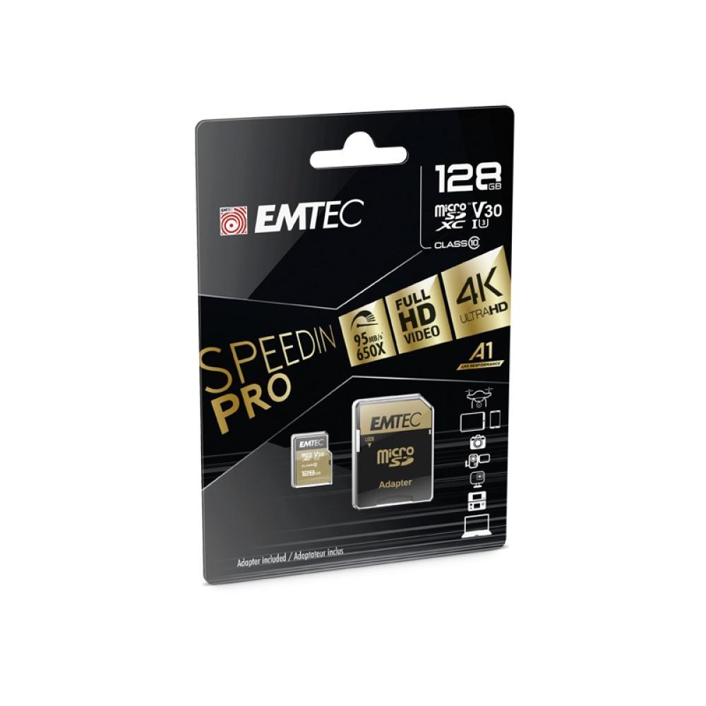 Emtec - SpeedIN PRO 128 GB MicroSDXC UHS-I Clase 10