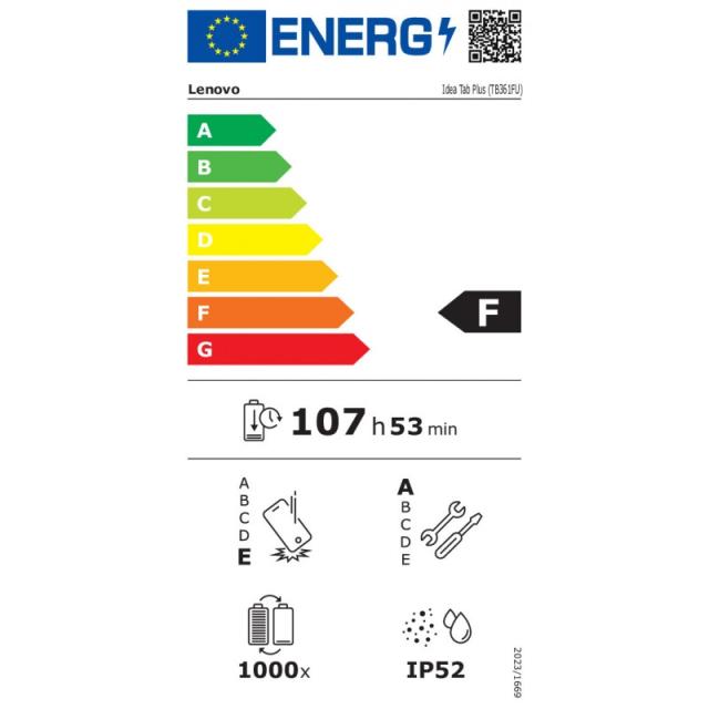 Lenovo - Idea Tab Plus Mediatek 256 GB 30,7 cm (12.1") 8 GB Wi-Fi 5 (802.11ac) Android 15 Gris - ZAG70372ES