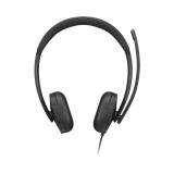 Lenovo - VoIP Headset 5000 Auriculares Alámbrico Diadema Oficina/Centro de llamadas USB Tipo C Negro