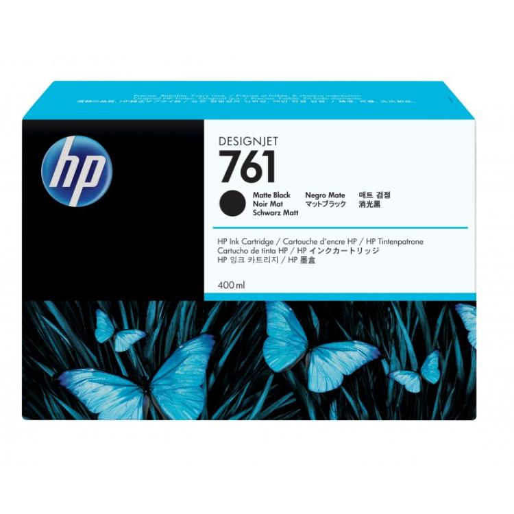 HP - Cartucho de tinta DesignJet 761 negro mate de 400 ml