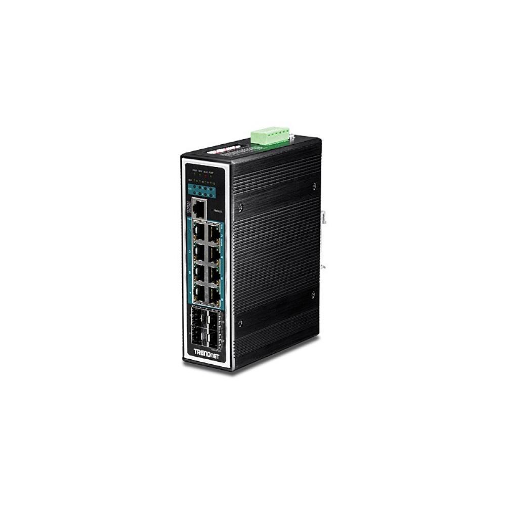 Trendnet - TI-PG1284i Gestionado L2+ Gigabit Ethernet (10/100/1000) Energía sobre Ethernet (PoE) Negro