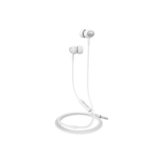 Celly - UP500WH auricular y casco Auriculares Alámbrico Dentro de oído Llamadas/Música Blanco