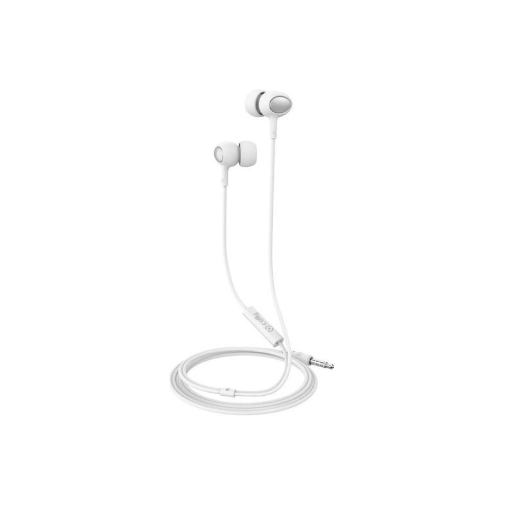 Celly - UP500WH auricular y casco Auriculares Alámbrico Dentro de oído Llamadas/Música Blanco