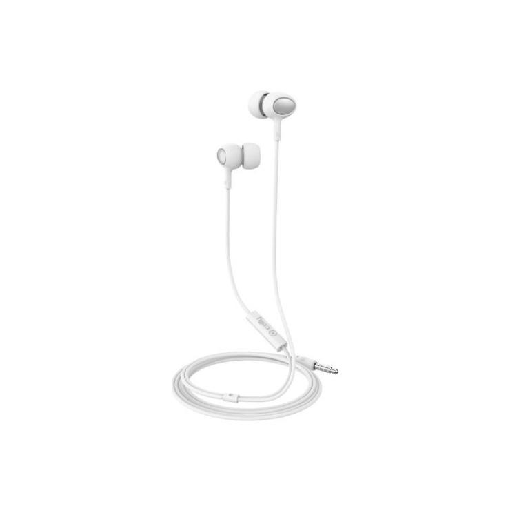 Celly - UP500WH auricular y casco Auriculares Alámbrico Dentro de oído Llamadas/Música Blanco