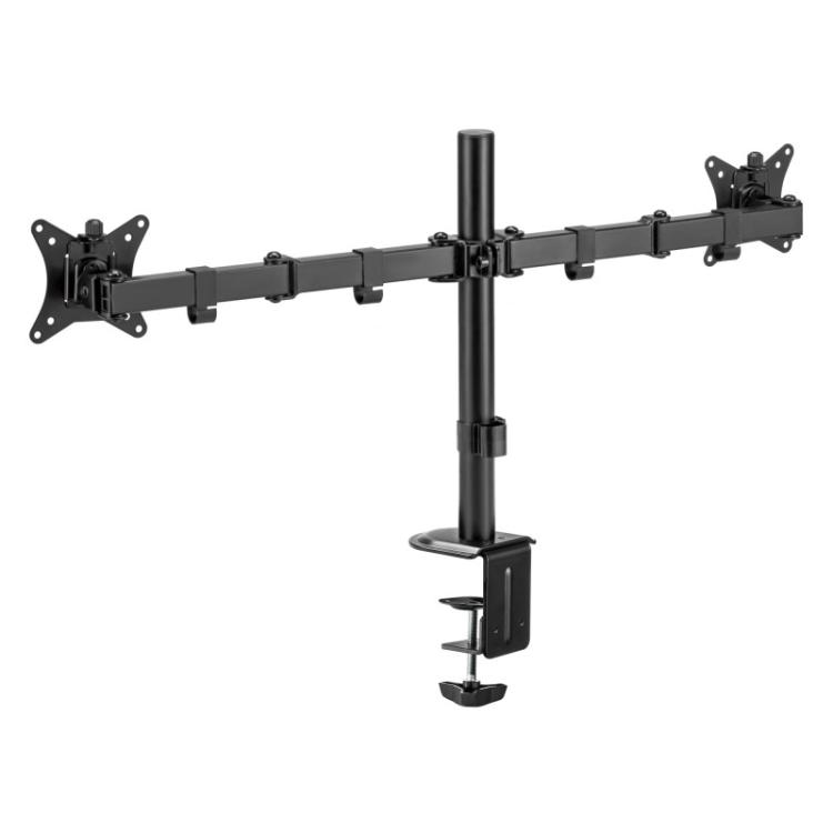 iggual - SPM02 Soporte pinza 2 monitores 17"-32"