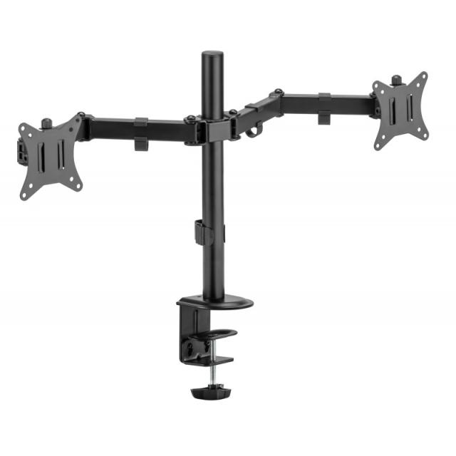 iggual - SPM02 Soporte pinza 2 monitores 17"-32"