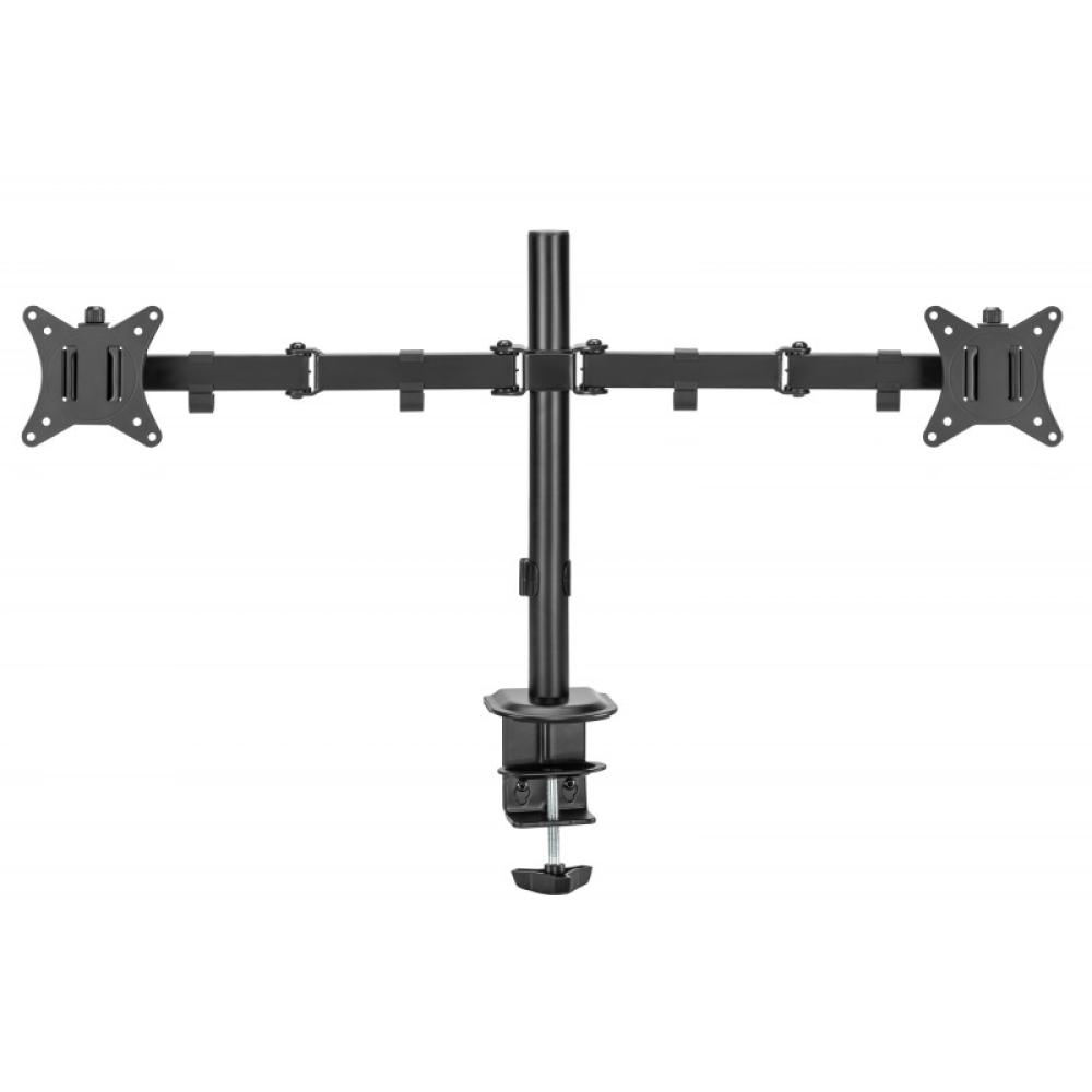 iggual - SPM02 Soporte pinza 2 monitores 17"-32"