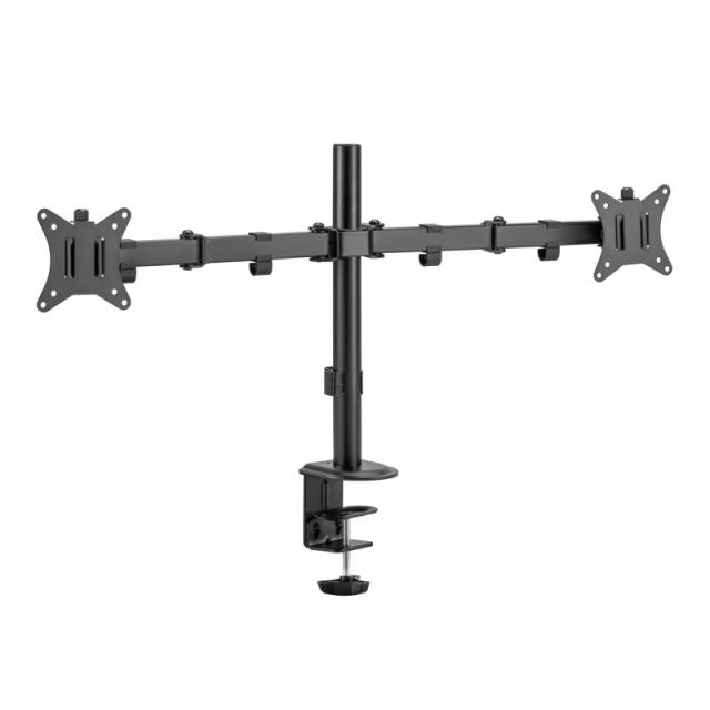 iggual - SPM02 Soporte pinza 2 monitores 17"-32"