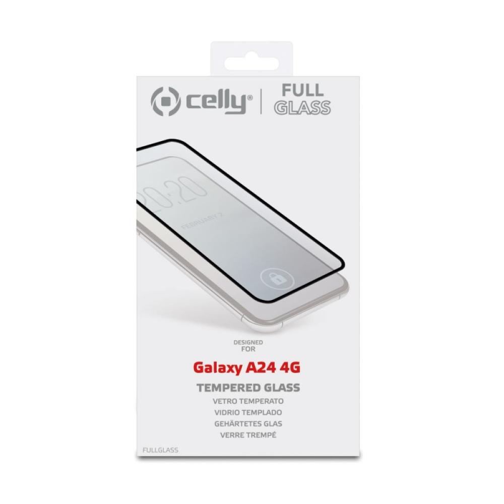 Celly - FULL GLASS GALAXY A24 4G BLACK Protector de pantalla Samsung 1 pieza(s)