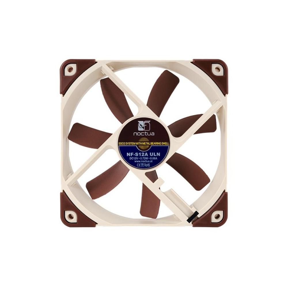 Noctua - NF-S12A ULN Carcasa del ordenador Ventilador 12 cm Beige, Marrón