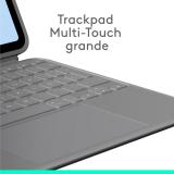 Logitech - Combo Touch, iPad Air 11 in (M2), iPad Air (4.ª y 5.ª Gen. - 2020, 2022), Funda con Teclado - Teclado retroiluminado