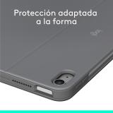 Logitech - Combo Touch, iPad Air 11 in (M2), iPad Air (4.ª y 5.ª Gen. - 2020, 2022), Funda con Teclado - Teclado retroiluminado