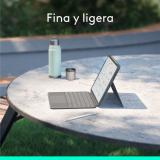 Logitech - Combo Touch, iPad Air 11 in (M2), iPad Air (4.ª y 5.ª Gen. - 2020, 2022), Funda con Teclado - Teclado retroiluminado
