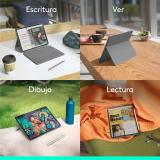Logitech - Combo Touch, iPad Air 11 in (M2), iPad Air (4.ª y 5.ª Gen. - 2020, 2022), Funda con Teclado - Teclado retroiluminado
