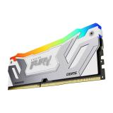 Kingston Technology - FURY 24GB 8400MT/s DDR5 CL40 CUDIMM Renegade RGB Blanco XMP
