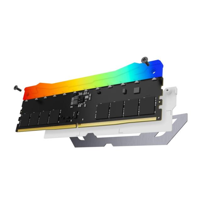 Kingston Technology - FURY 24GB 8400MT/s DDR5 CL40 CUDIMM Renegade RGB Blanco XMP