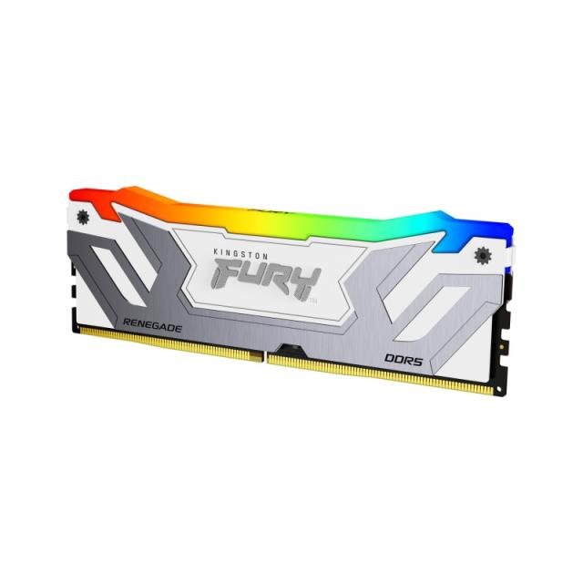 Kingston Technology - FURY 24GB 8400MT/s DDR5 CL40 CUDIMM Renegade RGB Blanco XMP