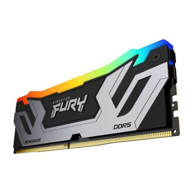 Kingston Technology - FURY 24GB 8400MT/s DDR5 CL40 CUDIMM Renegade RGB Silver XMP