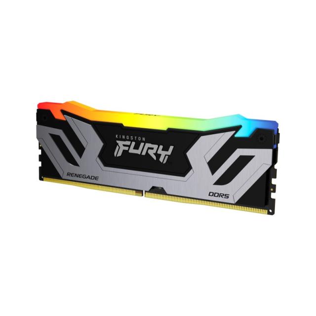 Kingston Technology - FURY 24GB 8400MT/s DDR5 CL40 CUDIMM Renegade RGB Silver XMP