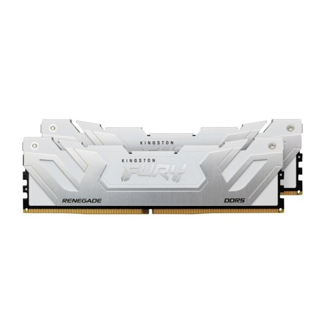 Kingston Technology - FURY 48GB 8400MT/s DDR5 CL40 CUDIMM (Kit of 2) Renegade White XMP