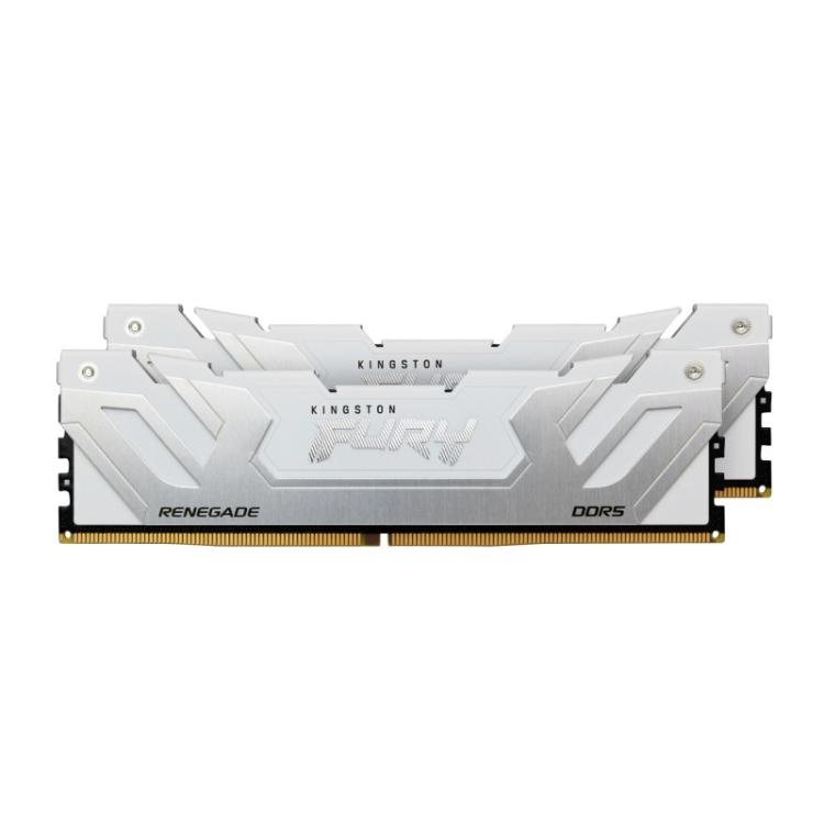 Kingston Technology - FURY 48GB 8400MT/s DDR5 CL40 CUDIMM (Kit of 2) Renegade White XMP