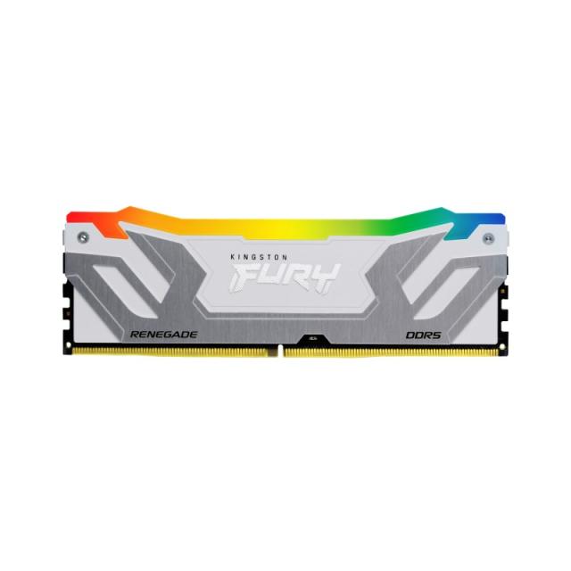 Kingston Technology - FURY 48GB 8400MT/s DDR5 CL40 CUDIMM (Kit de 2) Renegade RGB Blanco XMP
