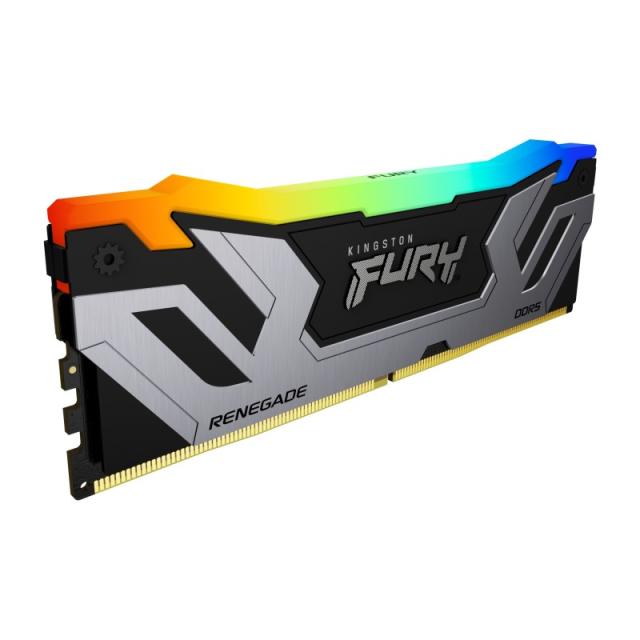 Kingston Technology - FURY 48GB 8400MT/s DDR5 CL40 CUDIMM (Kit de 2) Renegade RGB Silver XMP