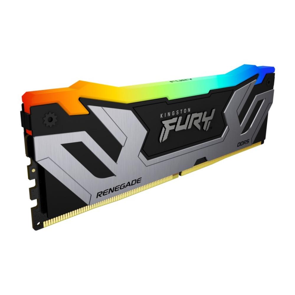 Kingston Technology - FURY 48GB 8400MT/s DDR5 CL40 CUDIMM (Kit de 2) Renegade RGB Silver XMP